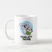 Koala-ty Thyme Funny Koala Thyme Pun Kaffeetasse (Links)