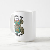 Koala-Typ Reps Only – Lustiges Koala-Gym-Workout Kaffeetasse (Vorderseite Links)