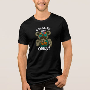 Koala-Typ-Reps Only – Lustiges Koala-Gym-Workout Tri-Blend Shirt