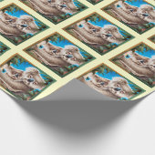 Koala u. Baby Geschenkpapier (Ecke)