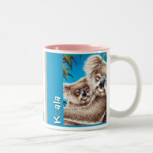 Koala u. Baby-Tasse Zweifarbige Tasse