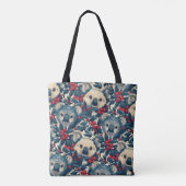Koala und Berry Pattern Tasche (Rückseite)