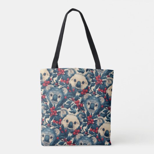 Koala und Berry Pattern Tasche (Rückseite)