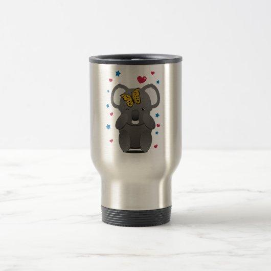 Koala und Butterfly Reisebecher (Mittel)