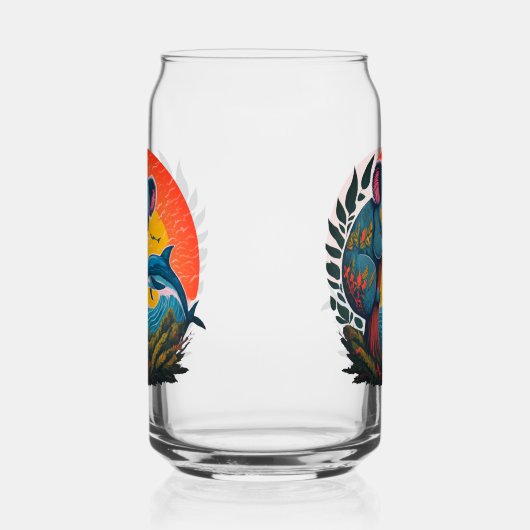 Koala und Dolphin Dosenglas (Links)