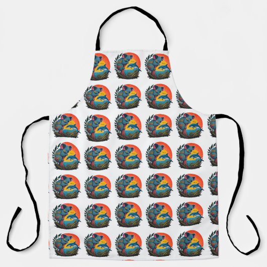 Koala und Dolphin Schürze (Vorderseite)