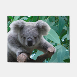 Koala und Eukalyptus Fußmatte