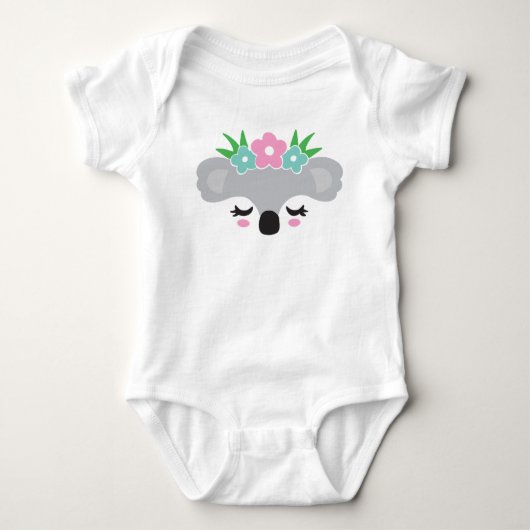 Koala und Glowers Babyschläfer Baby Strampler (Vorderseite)