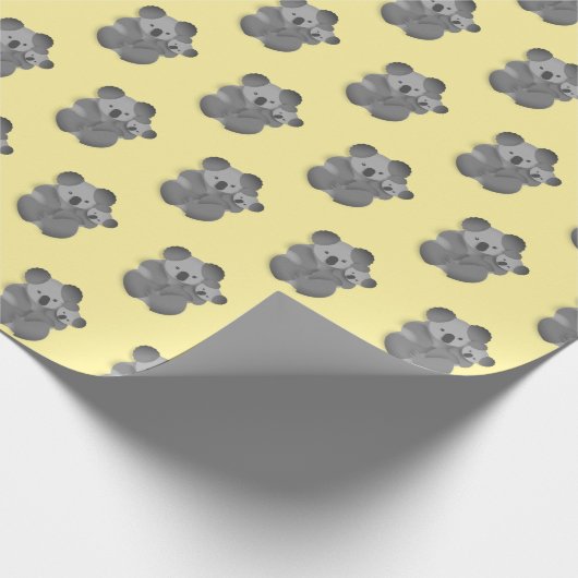 Koala und Joey Geschenkpapier (Ecke)
