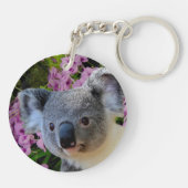 Koala und Orchideen Schlüsselanhänger (Rückseite)
