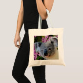 Koala und Orchideen Tragetasche (Vorderseite (Produkt))