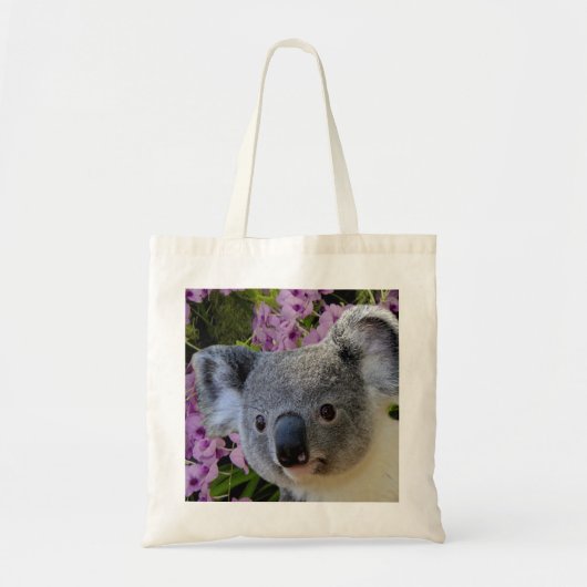 Koala und Orchideen Tragetasche (Vorne)