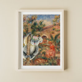Koala und Renoir's Farmhouse Poster
