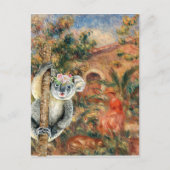 Koala und Renoir's Farmhouse Postkarte (Vorderseite)