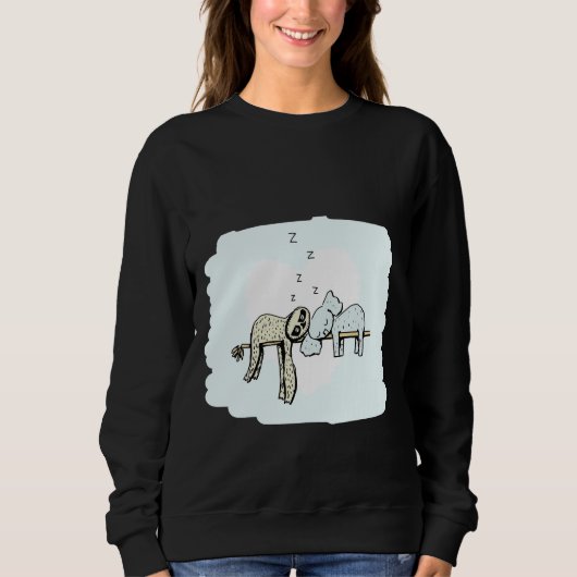 Koala und Sloth Sleeping Sweatshirt (Vorderseite)