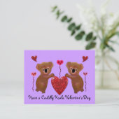 Koala Valentine Hearts Postkarten (Stehend Vorderseite)