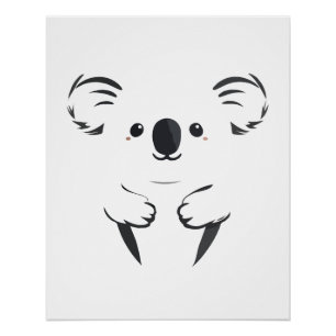 Koala Vector Art Animal Modern Urban City Grafik Poster
