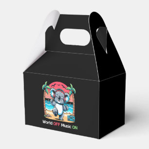 Koala vibbt am Strand Geschenkschachtel