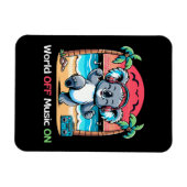 Koala Vibing am Strand Magnet (Horizontal)