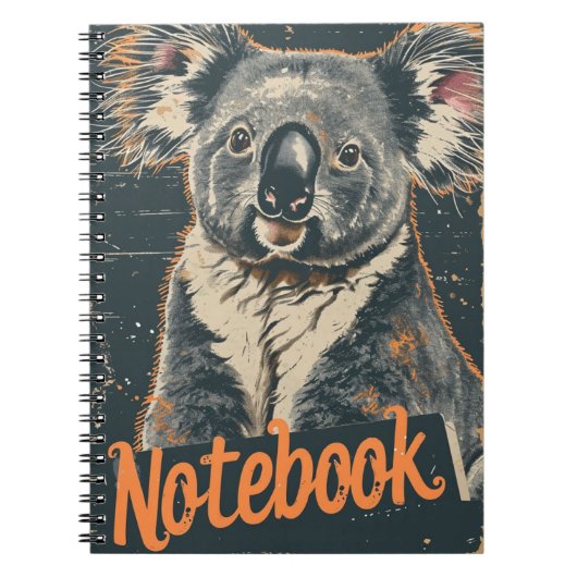 Koala Vintag Notizblock (Vorderseite)