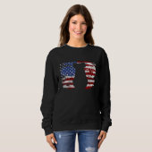 Koala Vintage Flagge der USA Sweatshirt (Vorne ganz)