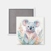 Koala Vintage Natur- und Naturwälder Kunst Magnet (Vorderseite/Rückseite)