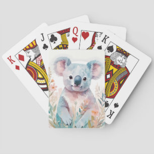 Koala Vintage Tier Natur Umwelt Wald Kunst Spielkarten