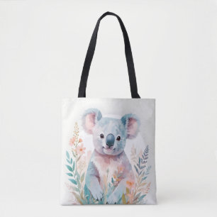 Koala Vintage Tier Natur Umwelt Wald Kunst Tasche
