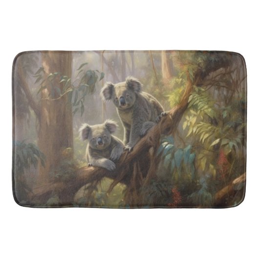 Koala-Wald-Träume Badematte (Vorderseite)