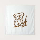 Koala Wandteppich (Vorderseite)