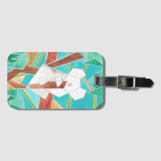 Koala Watercolor Art Gepäckanhänger (Vorderseite (Horizontal))