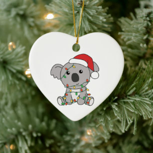 Koala Weiha Winter Animals Koalas Keramik Ornament