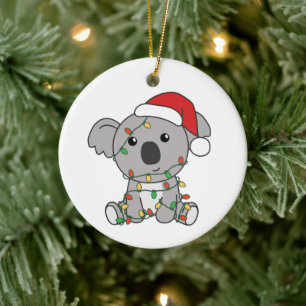 Koala Weiha Winter Animals Koalas Keramik Ornament