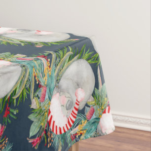 Koala Weihnachten Blau Tischdecke
