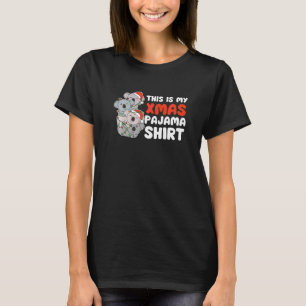 Koala Weihnachten Dies ist mein Xmas Schlafanzug   T-Shirt