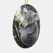 Koala-Weihnachten Keramikornament (Links)
