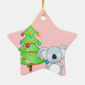 Koala-Weihnachten Keramikornament (Hinten)