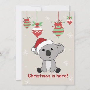Koala Weihnachten Schnee Winter Tiere Koalas Feier