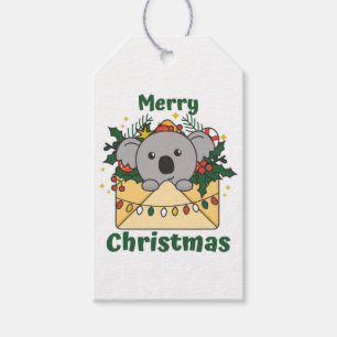 Koala Weihnachtsbrief Winter Animals Koalas Gesche Geschenkanhänger