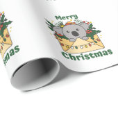Koala Weihnachtsbrief Winter Animals Koalas Geschenkpapier (Rolleneckpunkt)