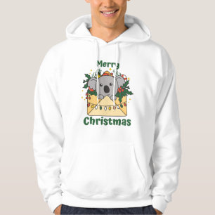 Koala Weihnachtsbrief Winter Animals Koalas Hoodie