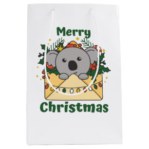 Koala Weihnachtsbrief Winter Animals Koalas Mittlere Geschenktüte
