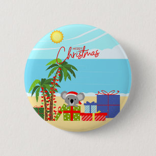 Koala Weihnachtsgeschenke Button