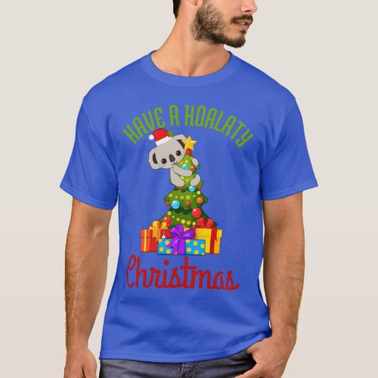 Koala Weihnachtsjunge T-Shirt (Vorderseite)
