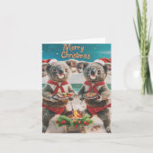 Koala Weihnachtskarte Feiertagskarte (Vorderseite)