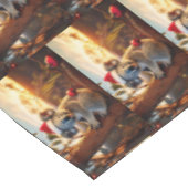 Koala-Weihnachtsmannmütze in Gumtree Tischdecke (Schrägansicht)