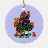 Koala-Weihnachtsmorgen-Verzierungen Keramik Ornament (Vorne)