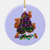 Koala-Weihnachtsmorgen-Verzierungen Keramik Ornament (Hinten)