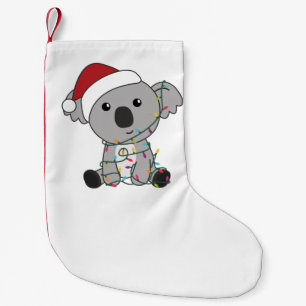 Koala Weihnachtsschnee Wintertiere Koalas Adult C Kleiner Weihnachtsstrumpf