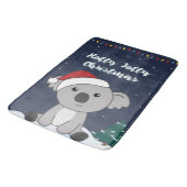 Koala Weihnachtsschnee Wintertiere Koalas Bath Ma Badematte (Schrägansicht)